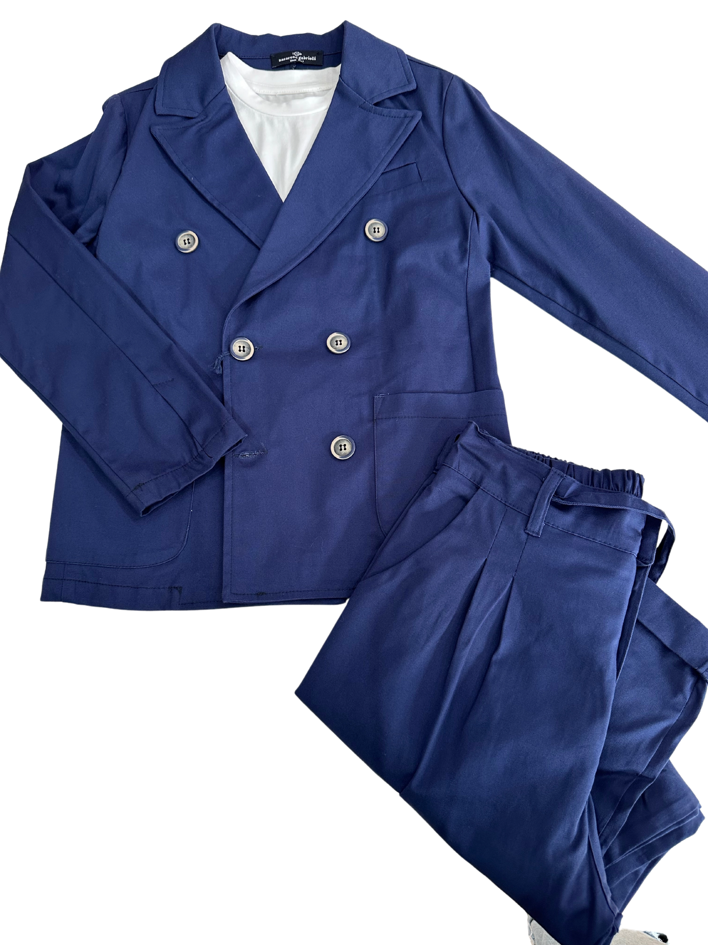 Giacca doppiopetto blu