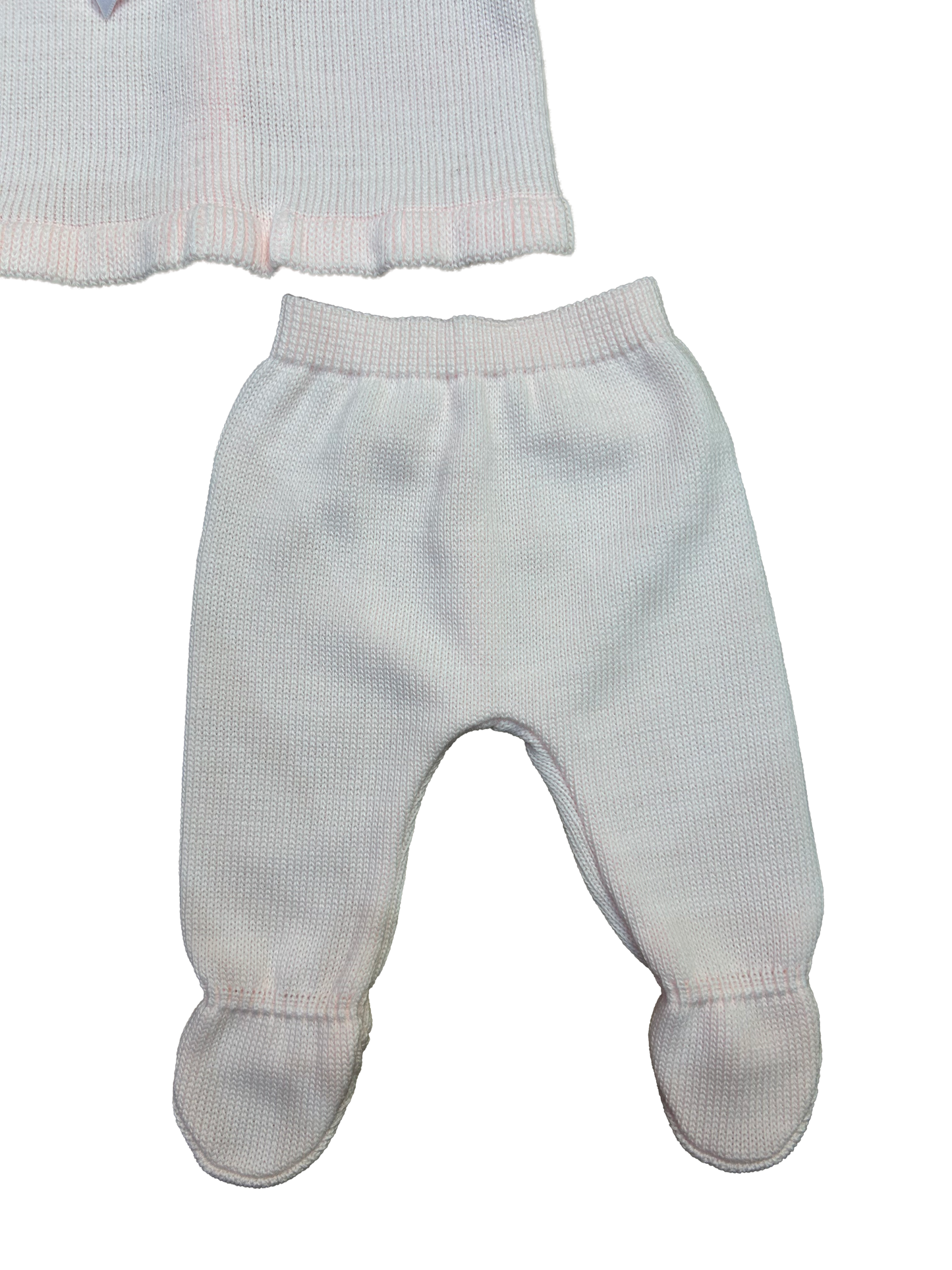 Completino in maglia rosa