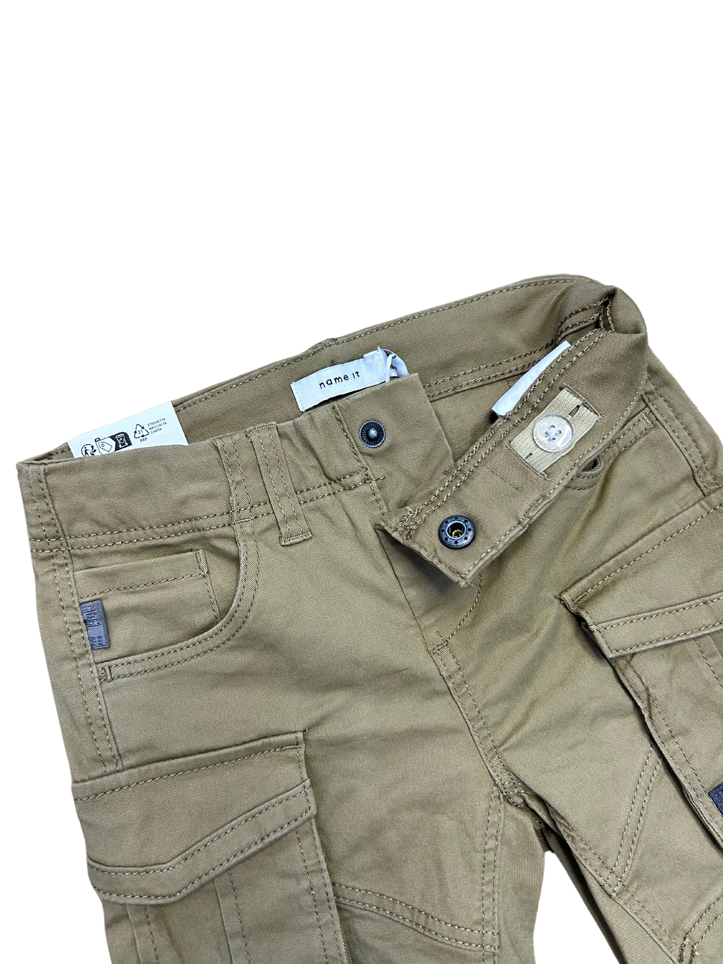 Bermuda con tasconi Khaki