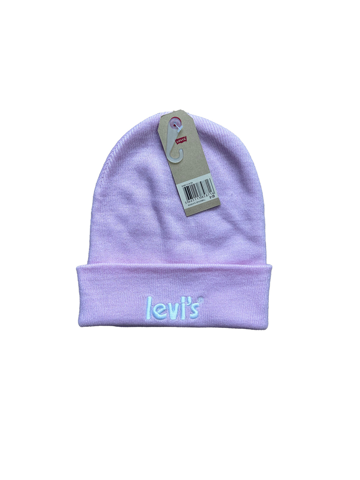 Berretto levi's rosa in maglia per bambina