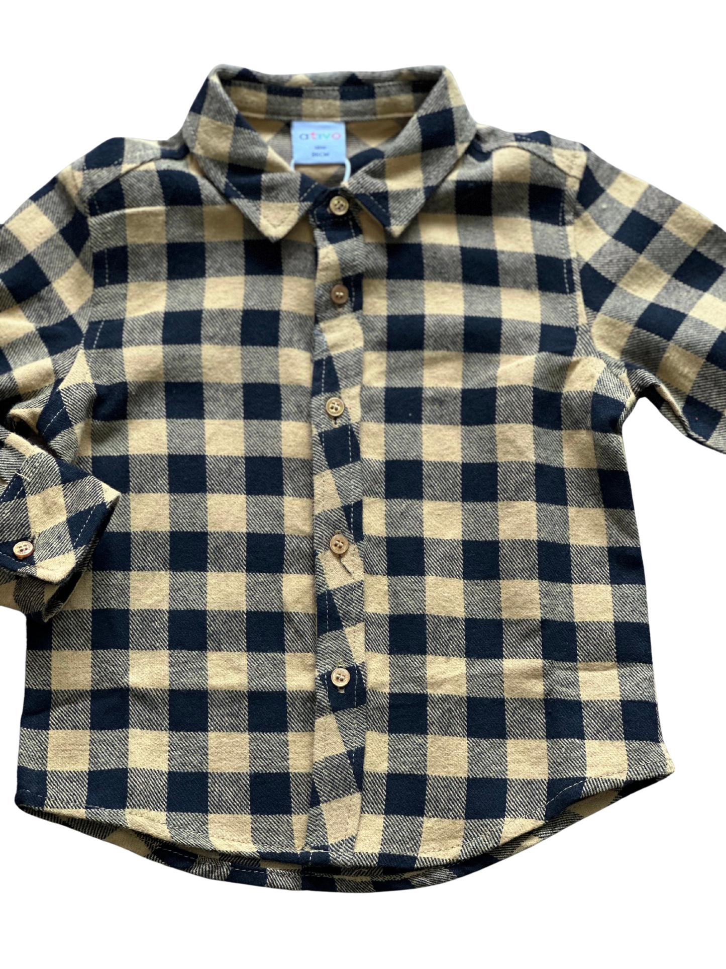 Camicia a quadri neonato