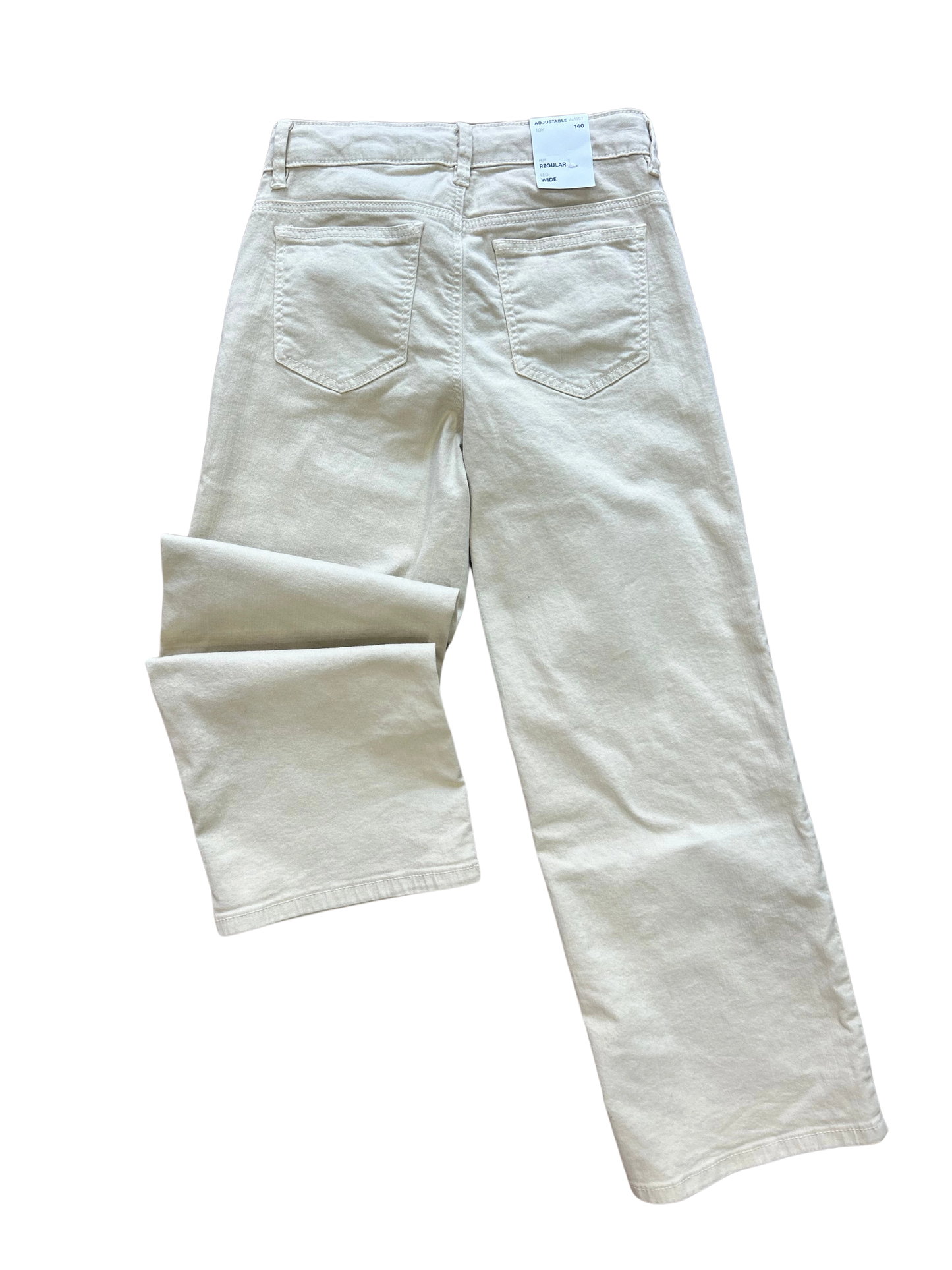 Jeans palazzo beige