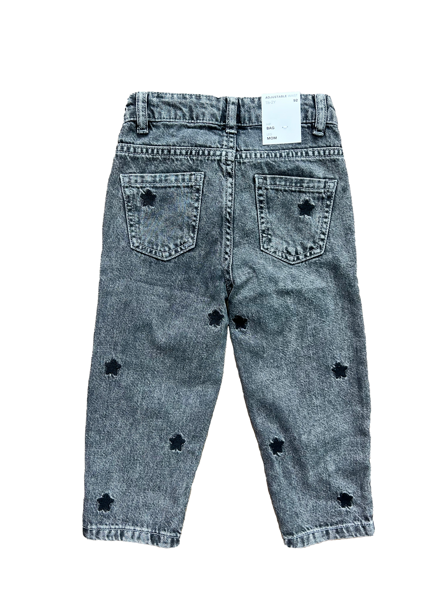 Jeans con ricami stelline