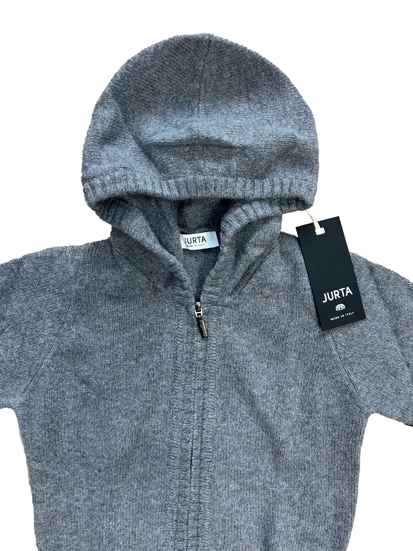 Maglioncino zip Jurta grigio