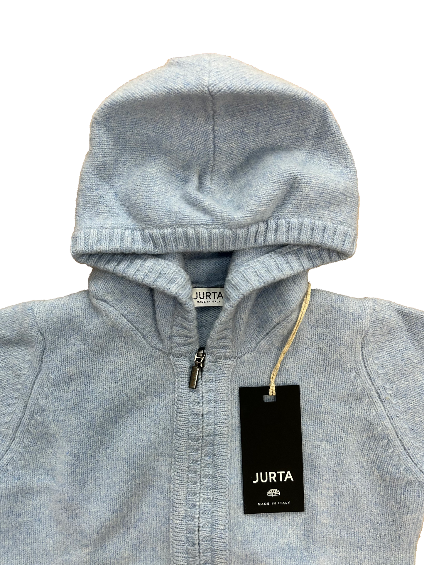 Maglioncino zip Jurta azzurro polvere