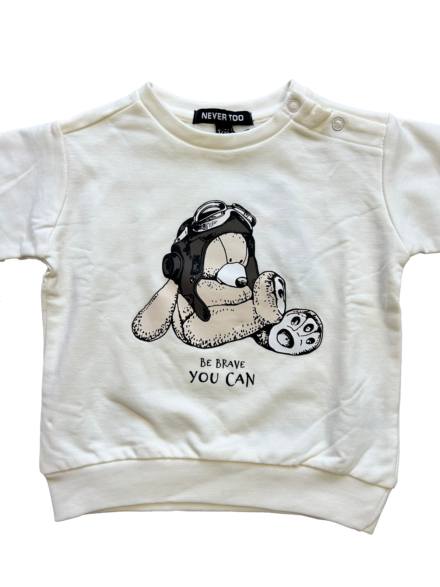 Felpa girocollo orsetto