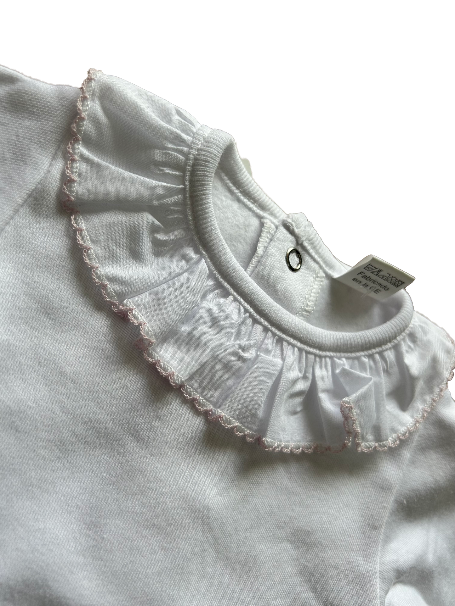 Body con colletto e ricamo