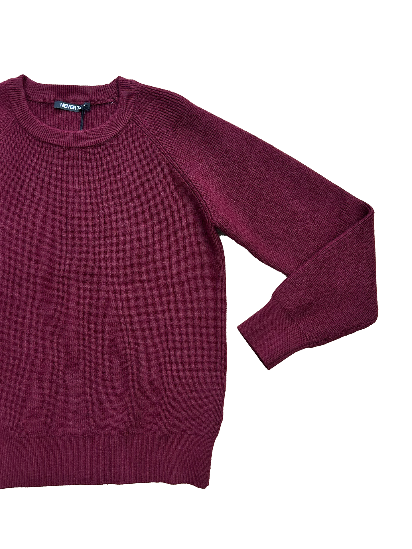 Maglione girocollo bordeaux