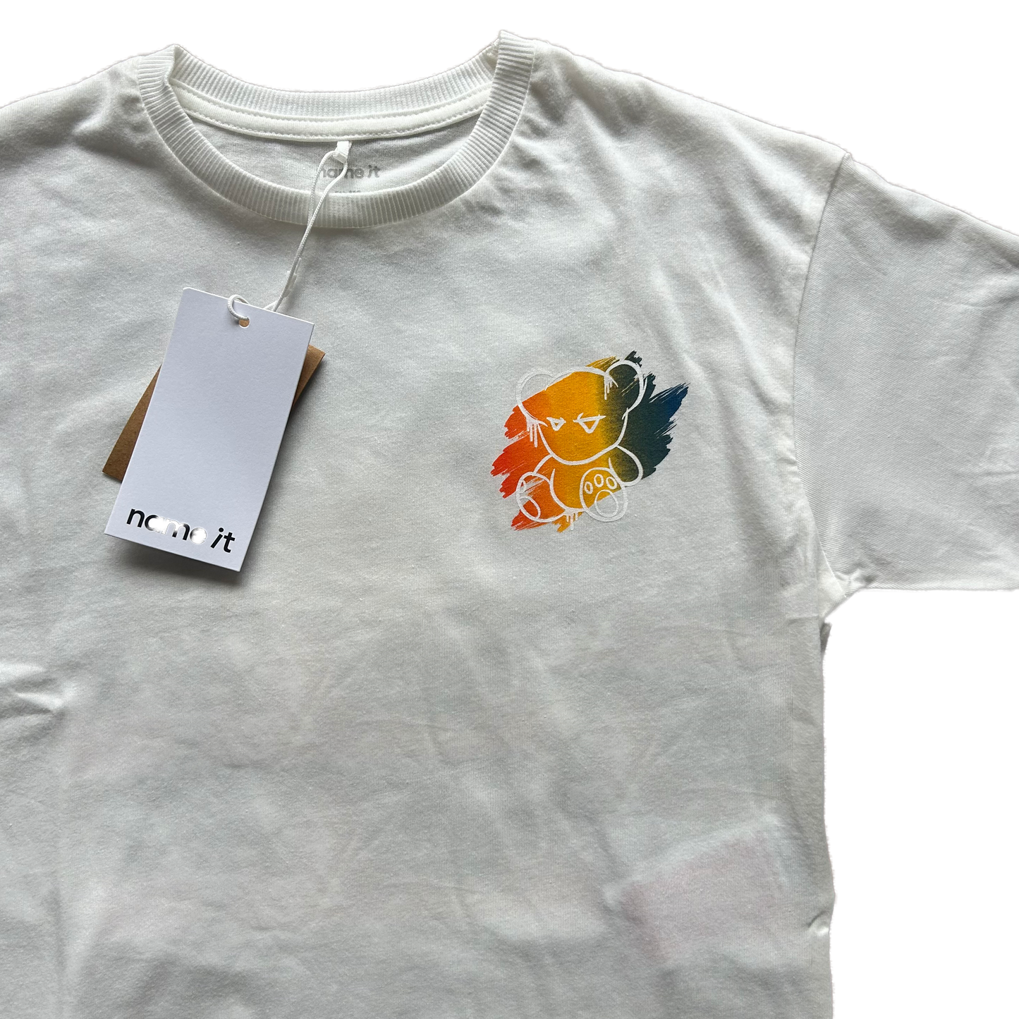 T-shirt stampa multicolore