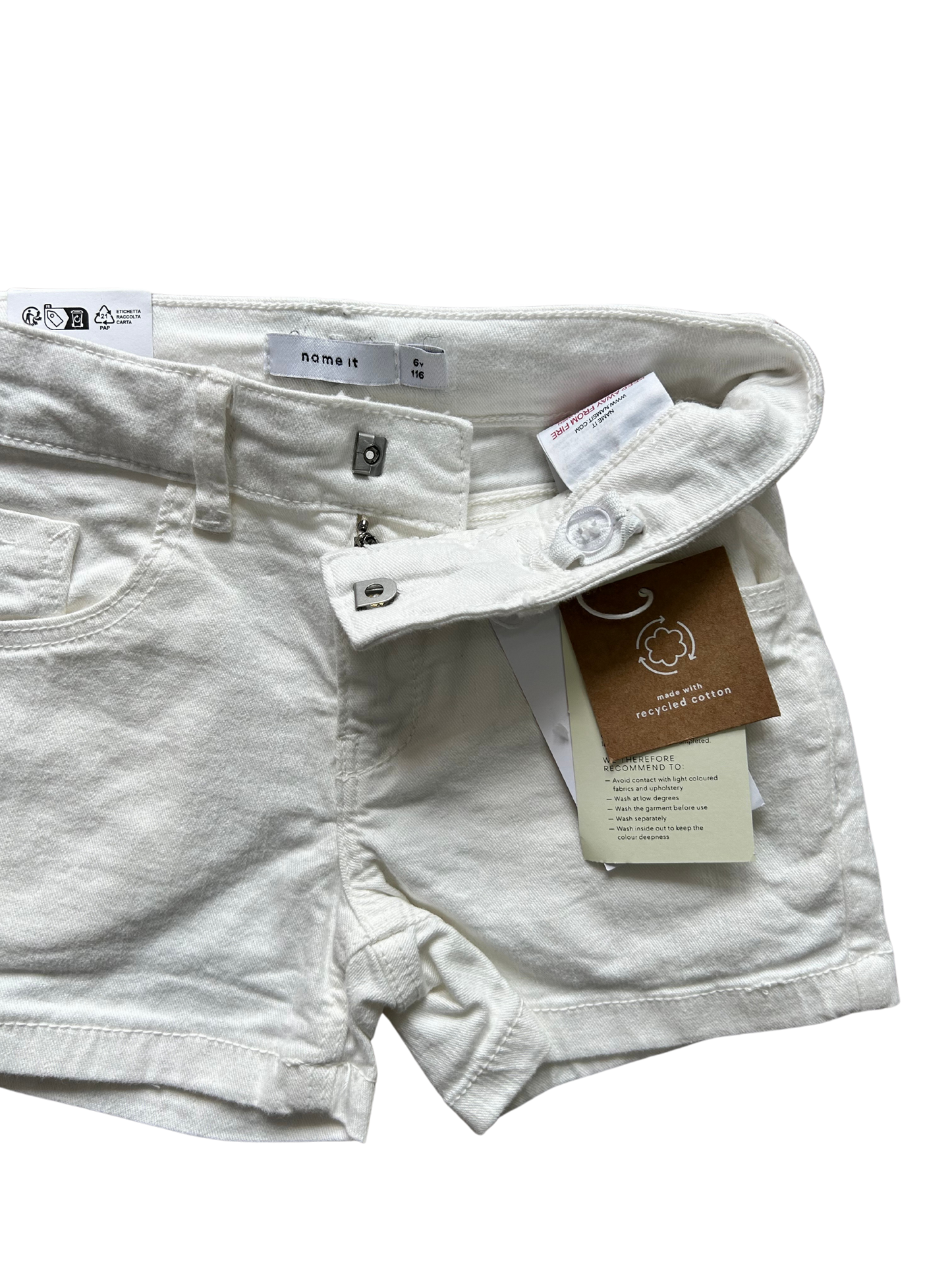 short bianco nameit per bambina e ragazza
