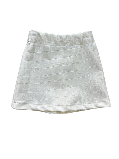 Gonna ecopelle effetto pitonato