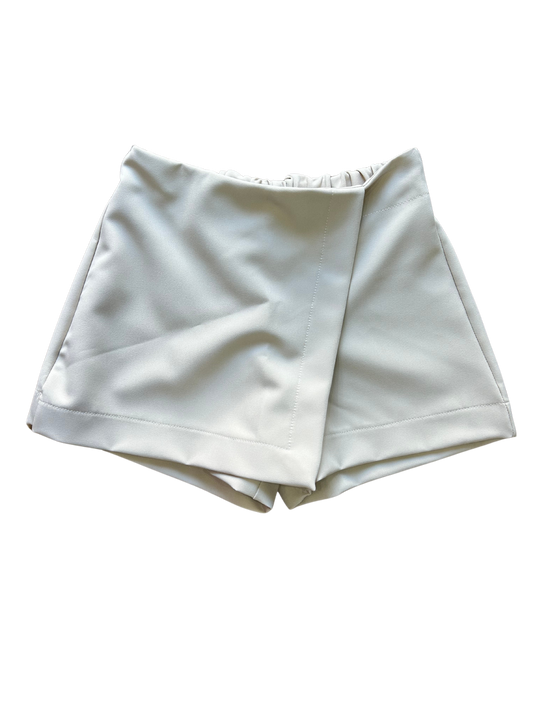 pantagonna beige chiaro con elastico sul retro per bambina e ragazza