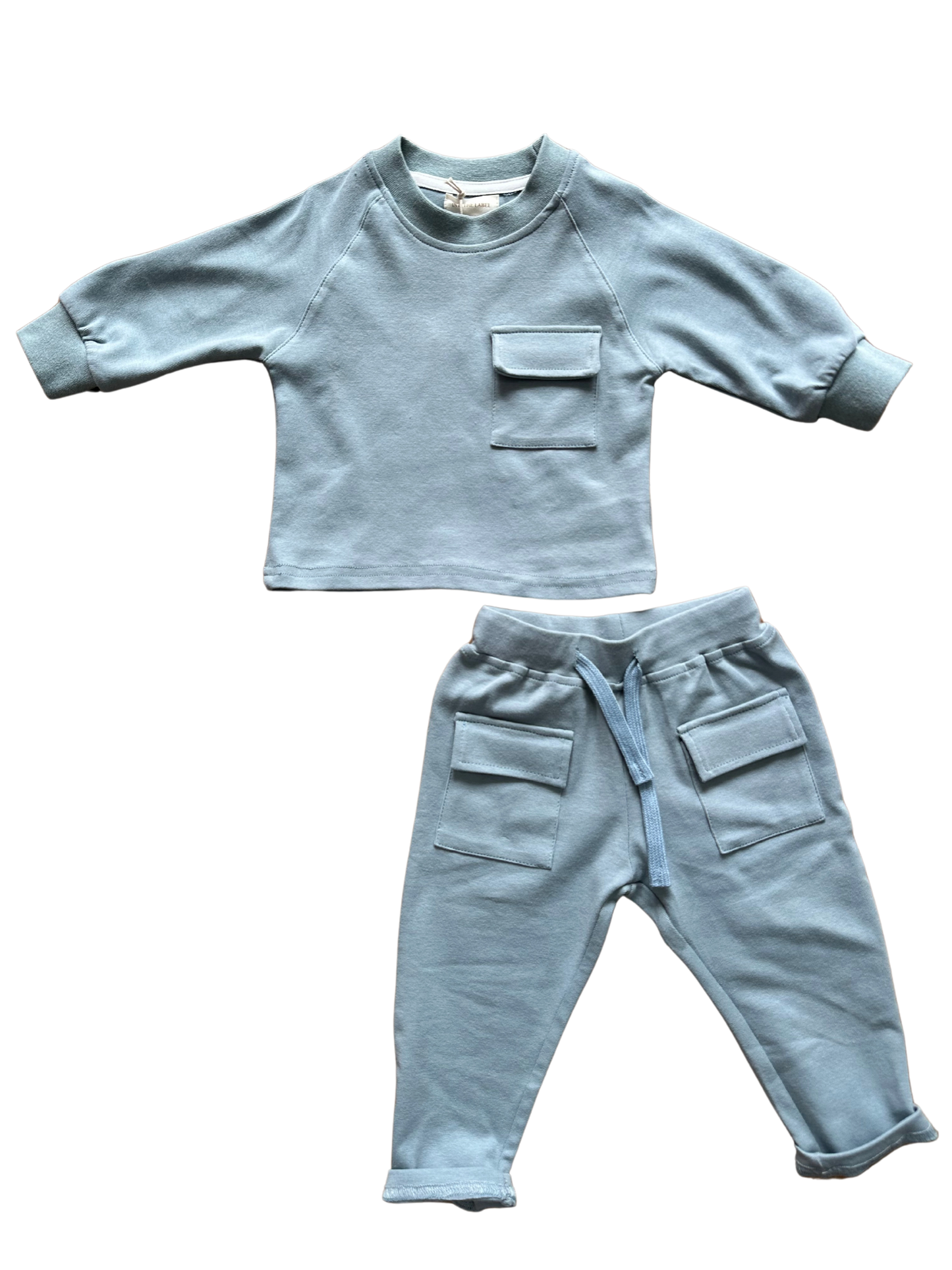 Tuta completa azzurro polvere