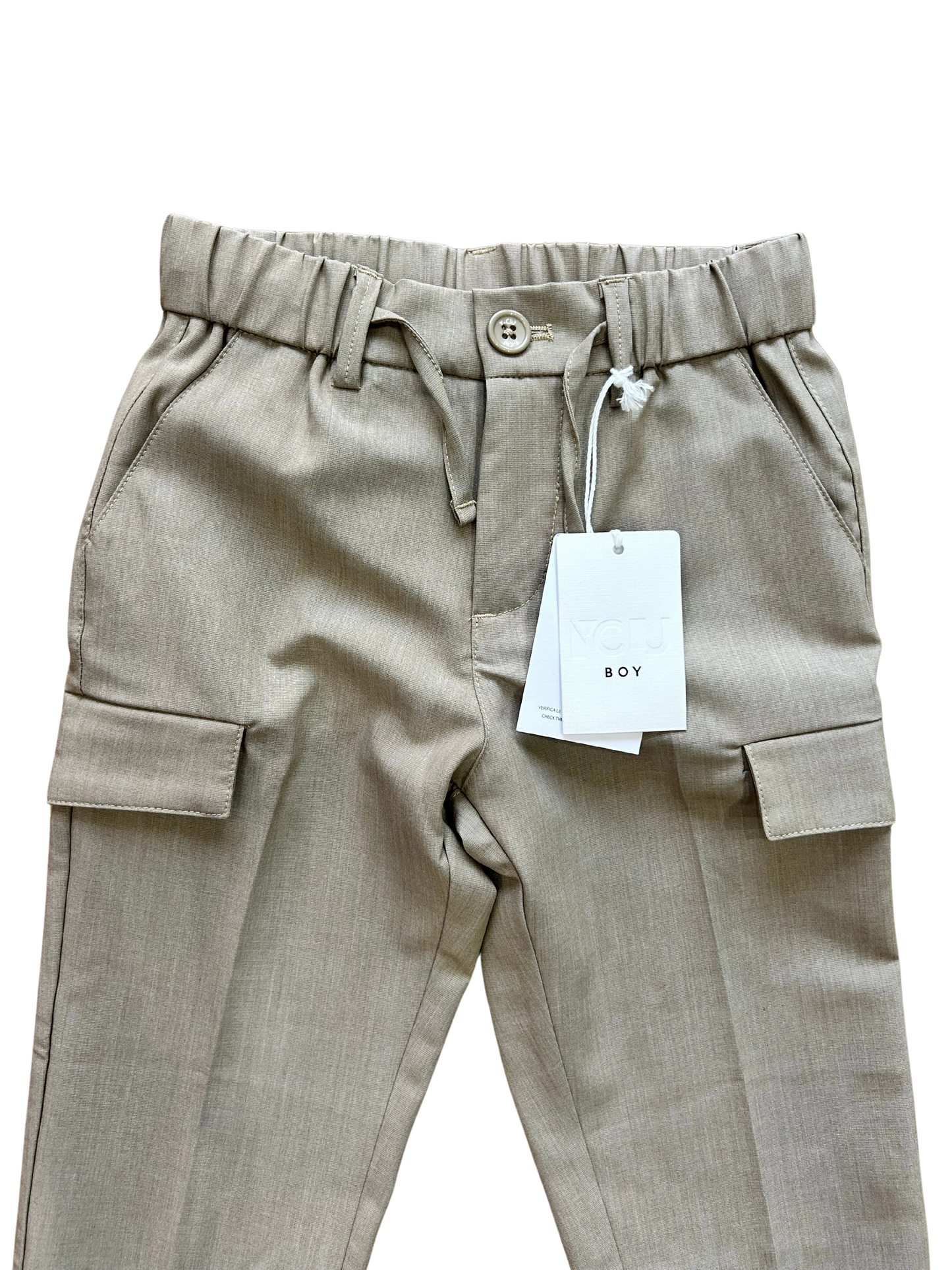 Pantalaccio beige con tasconi laterali