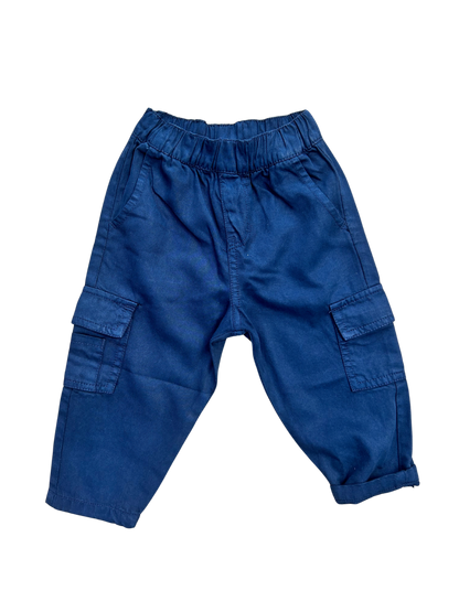 pantalone cargo blu neonato 