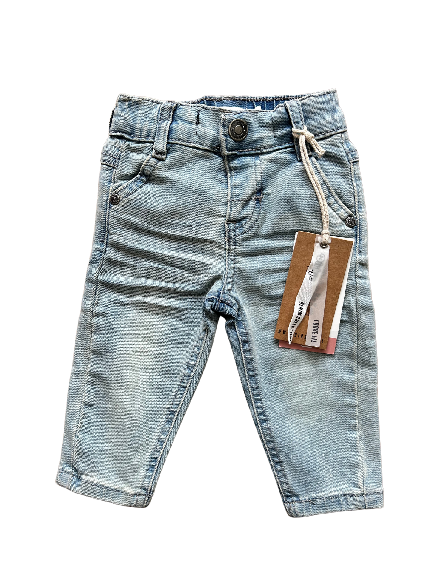 jeans modello sabbiato per neonato e bambino