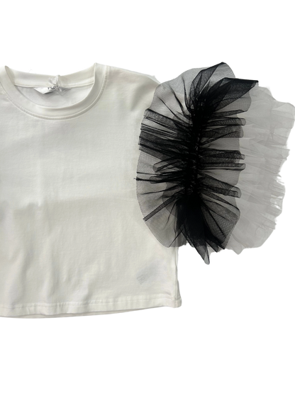 T-shirt con tulle