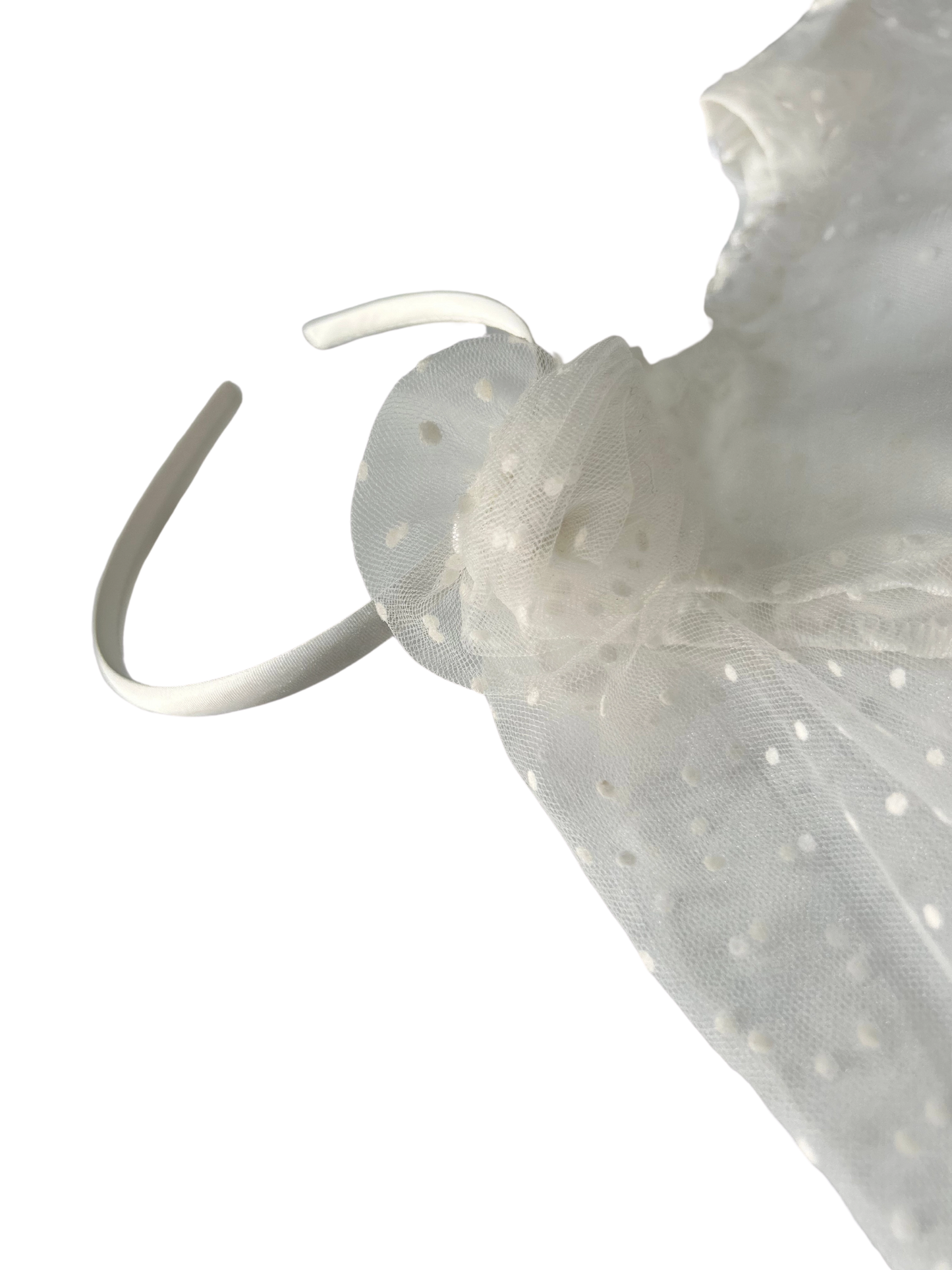 Abito in tulle a pois