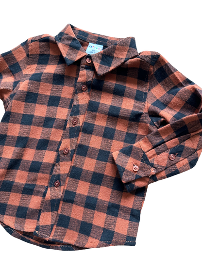 Camicia a quadri neonato