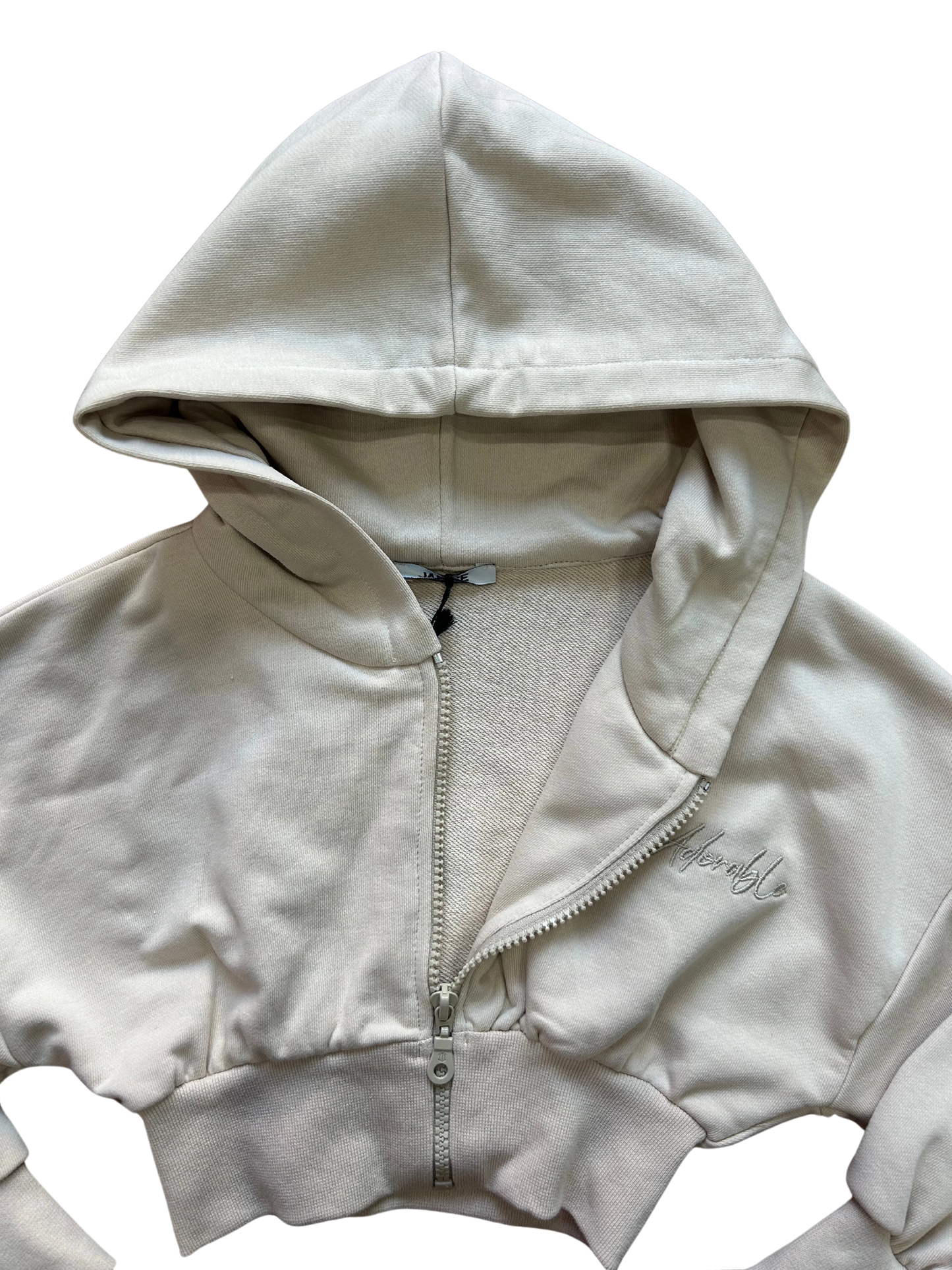 Felpa crop in cotone