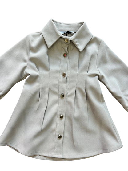 Camicia abito beige
