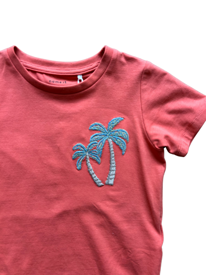 T-shirt con palme aragosta