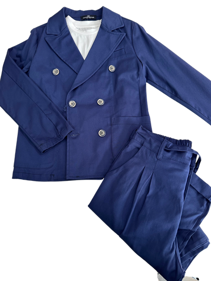 Giacca doppiopetto blu