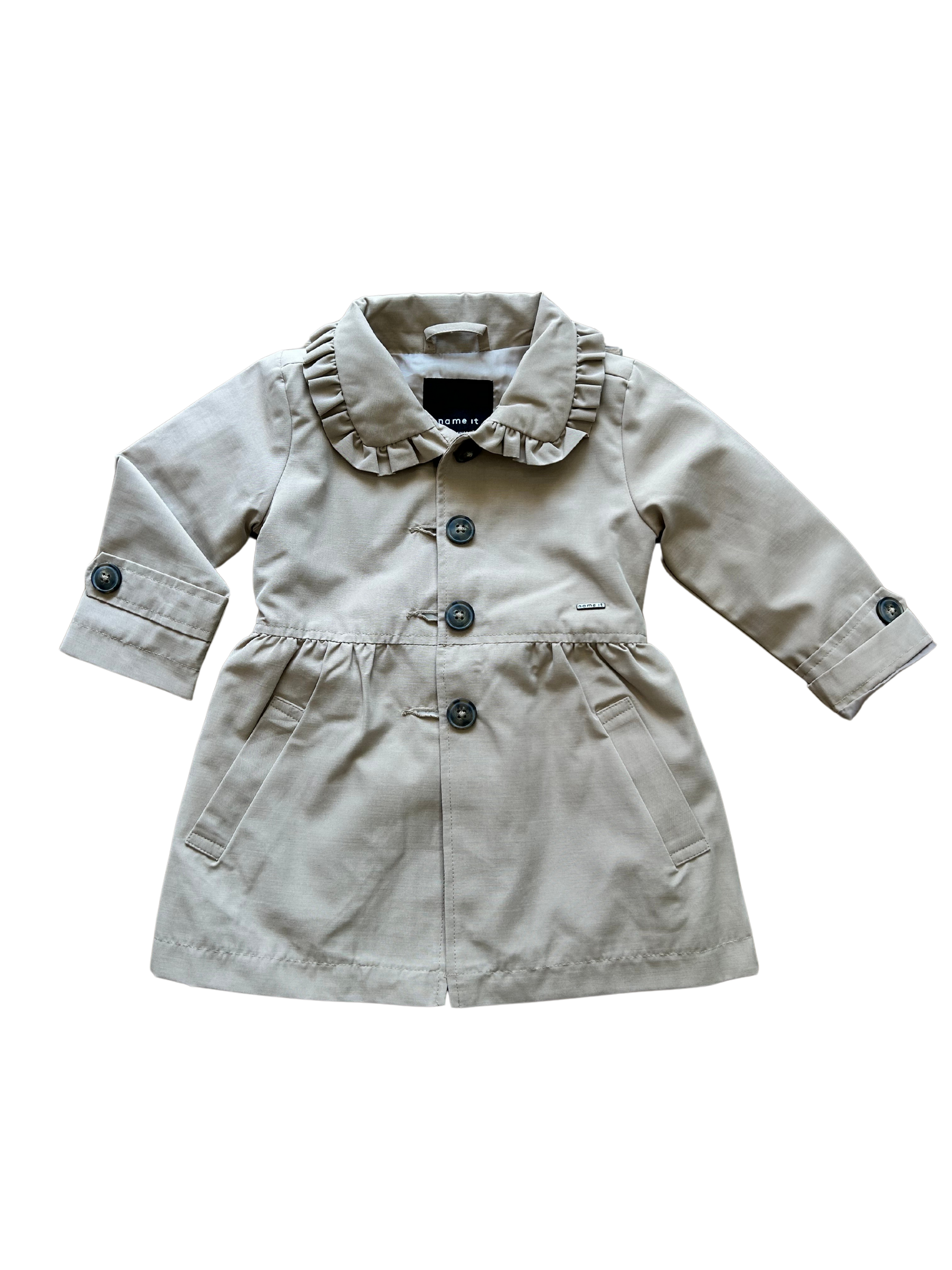 trench a cappottino per neonata e bambina