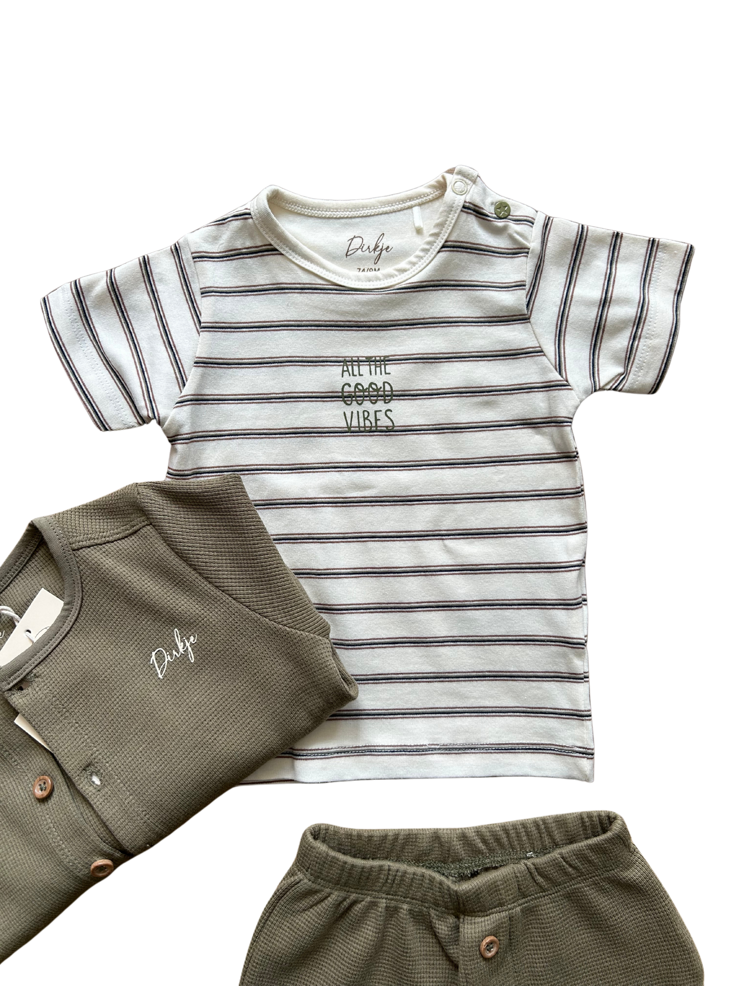Set 3 pezzi verde militare