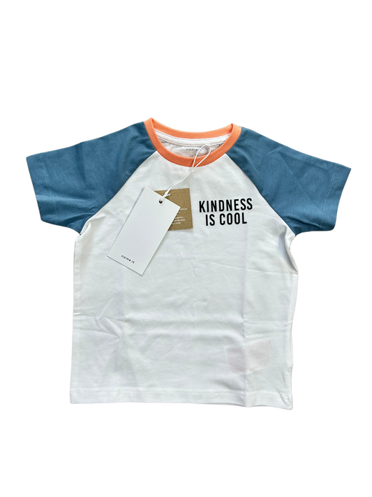 t-shirt name it multicolor bianca e azzurra per bambino