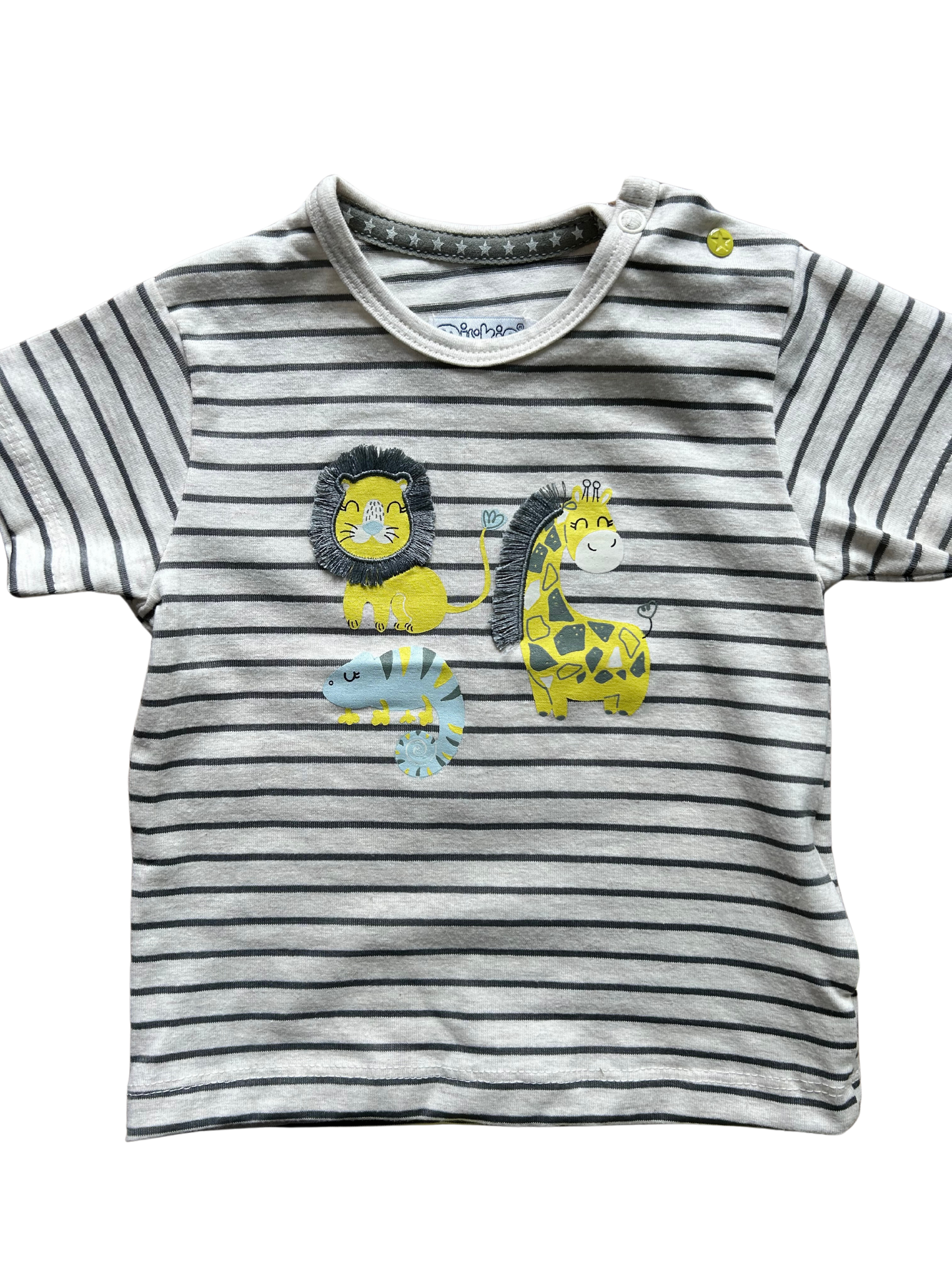 shirt set con stampa animaletti per neonato