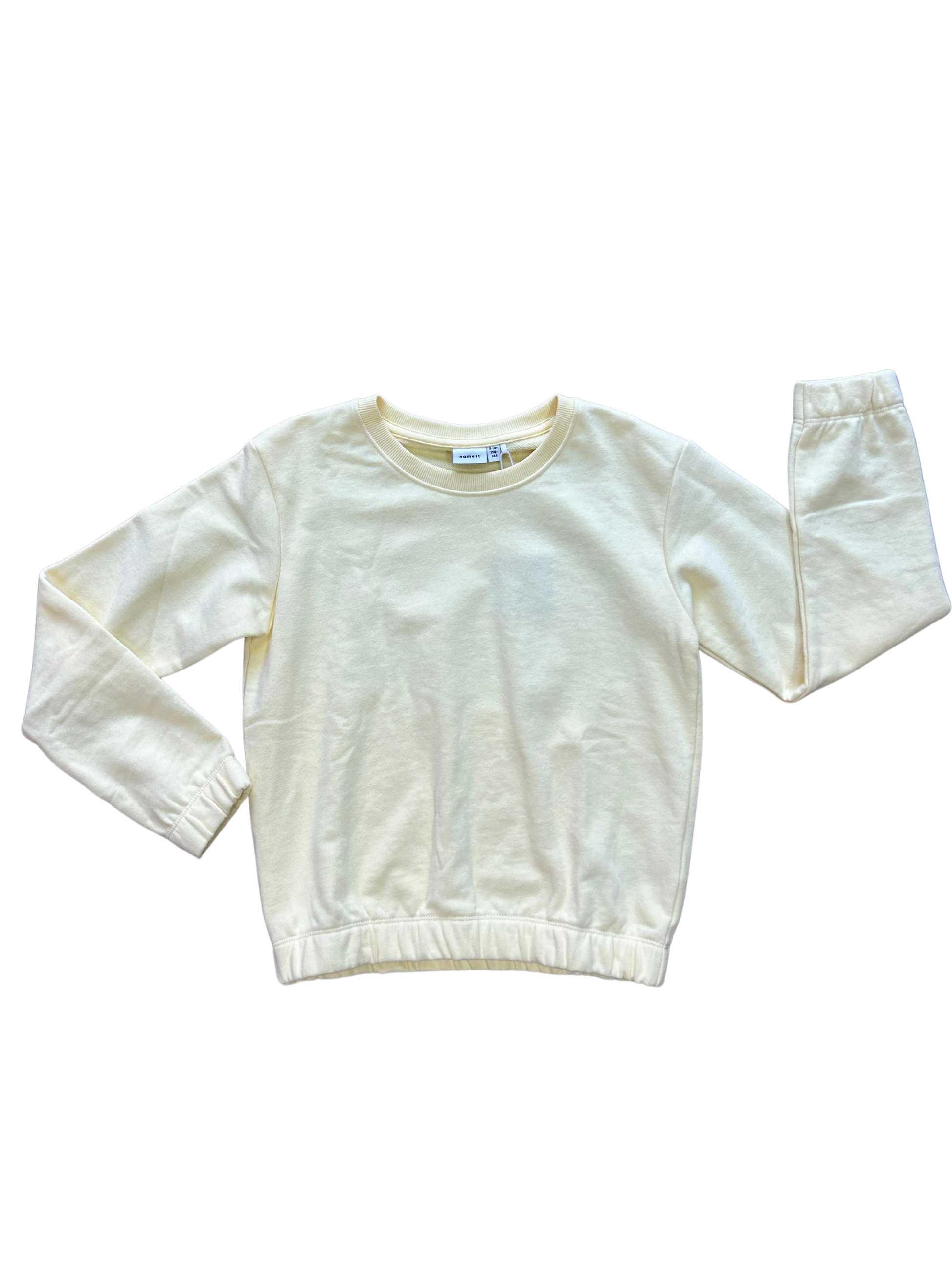felpina giallo pastello per bambina