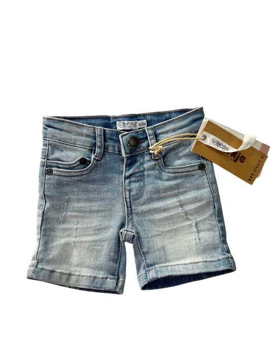 bermuda dirkje in jeans lavaggio chiaro da neonato in sconto