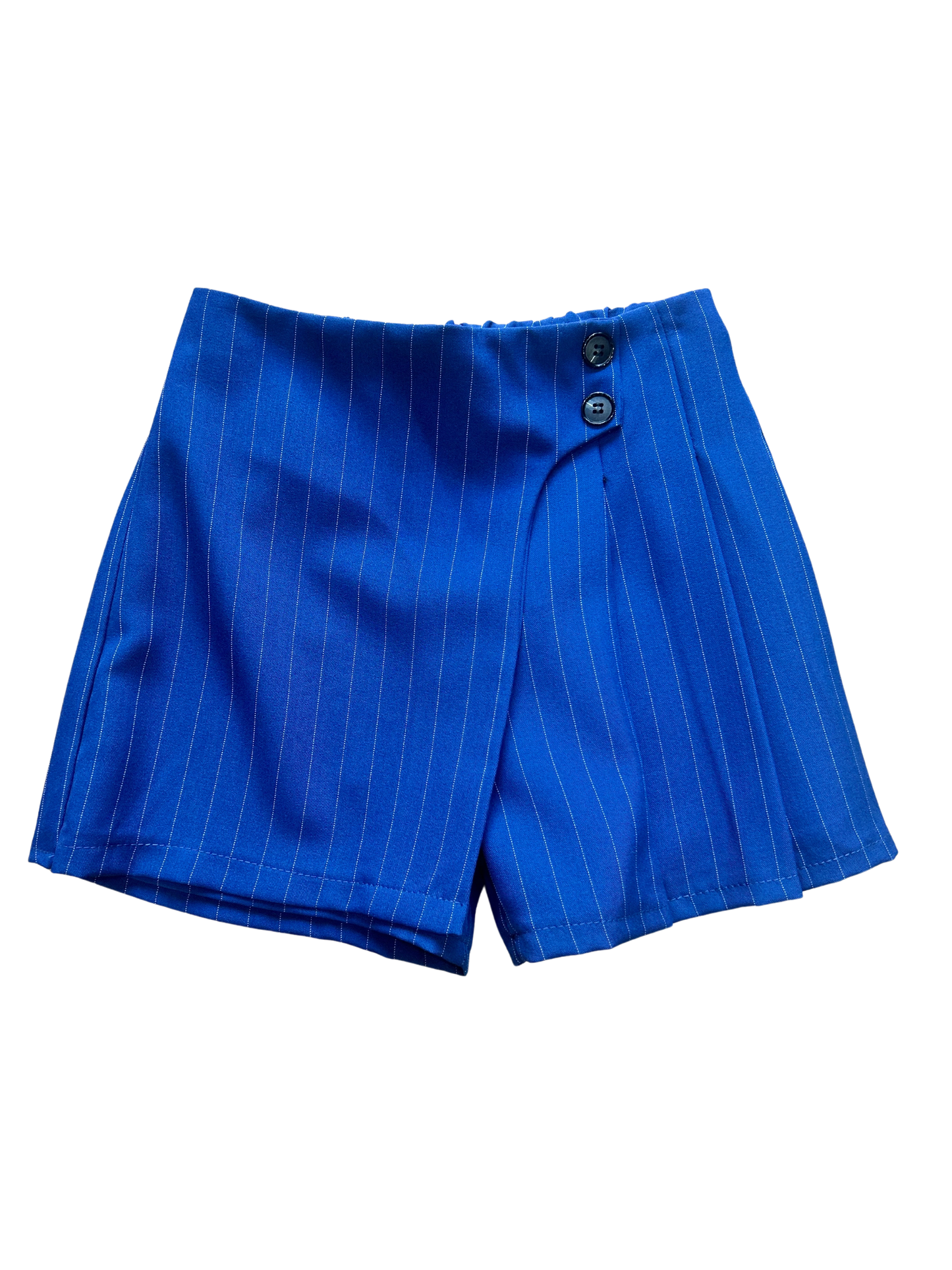 pantagonna gessato blu navy per bambina