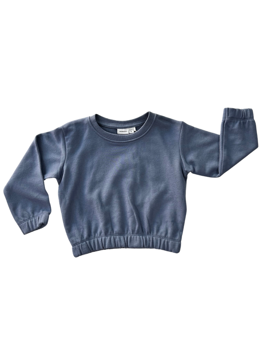 felpa in cotone nameit azzurra per neonata e bambina in saldo