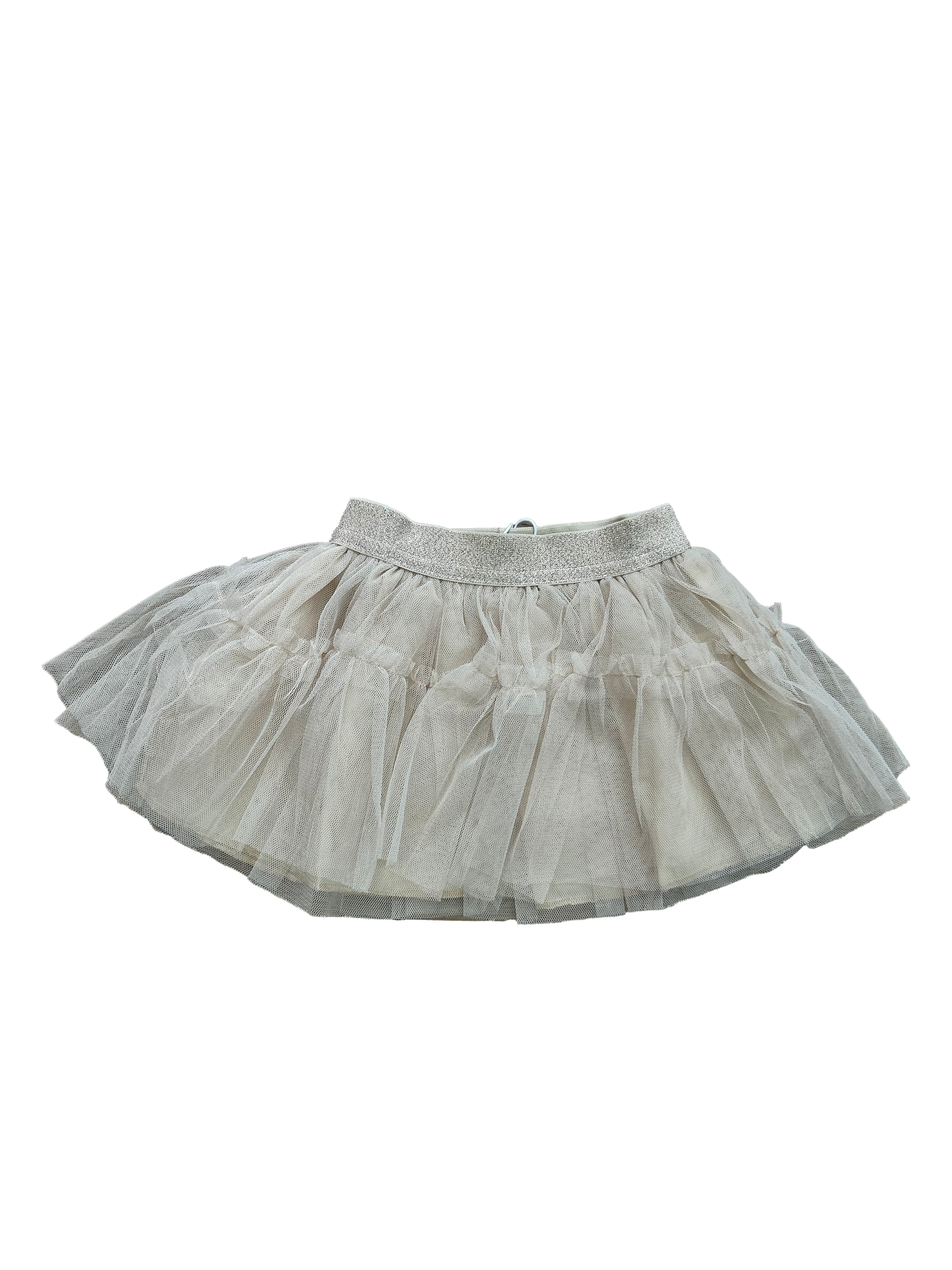 gonna in tulle beige oro per neonata e bambina