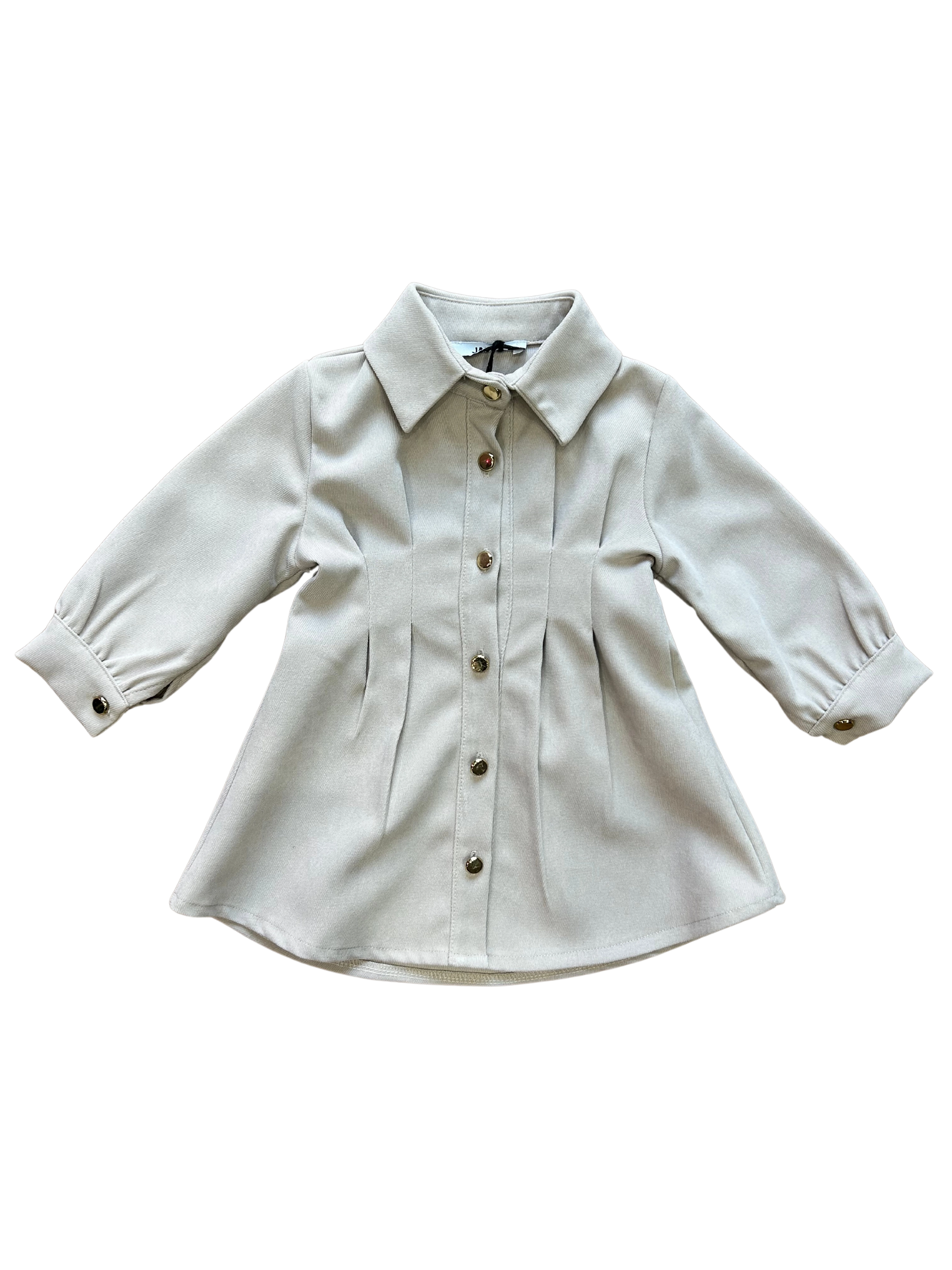 abito a camicia janice per neonata per i mezzi tempi