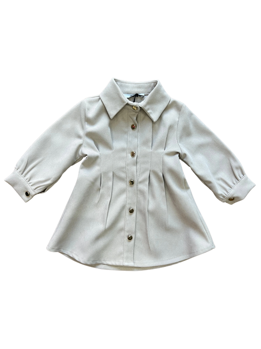 abito a camicia janice per neonata per i mezzi tempi