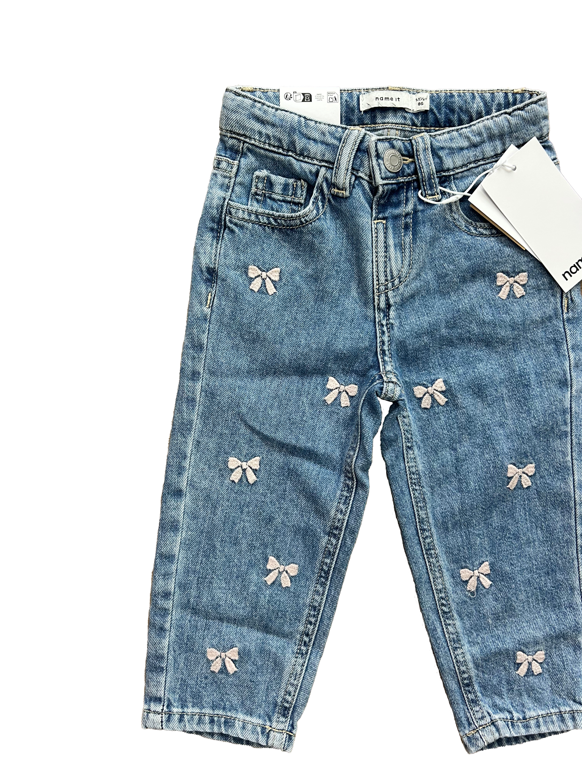 jeans baggy name it con ricami