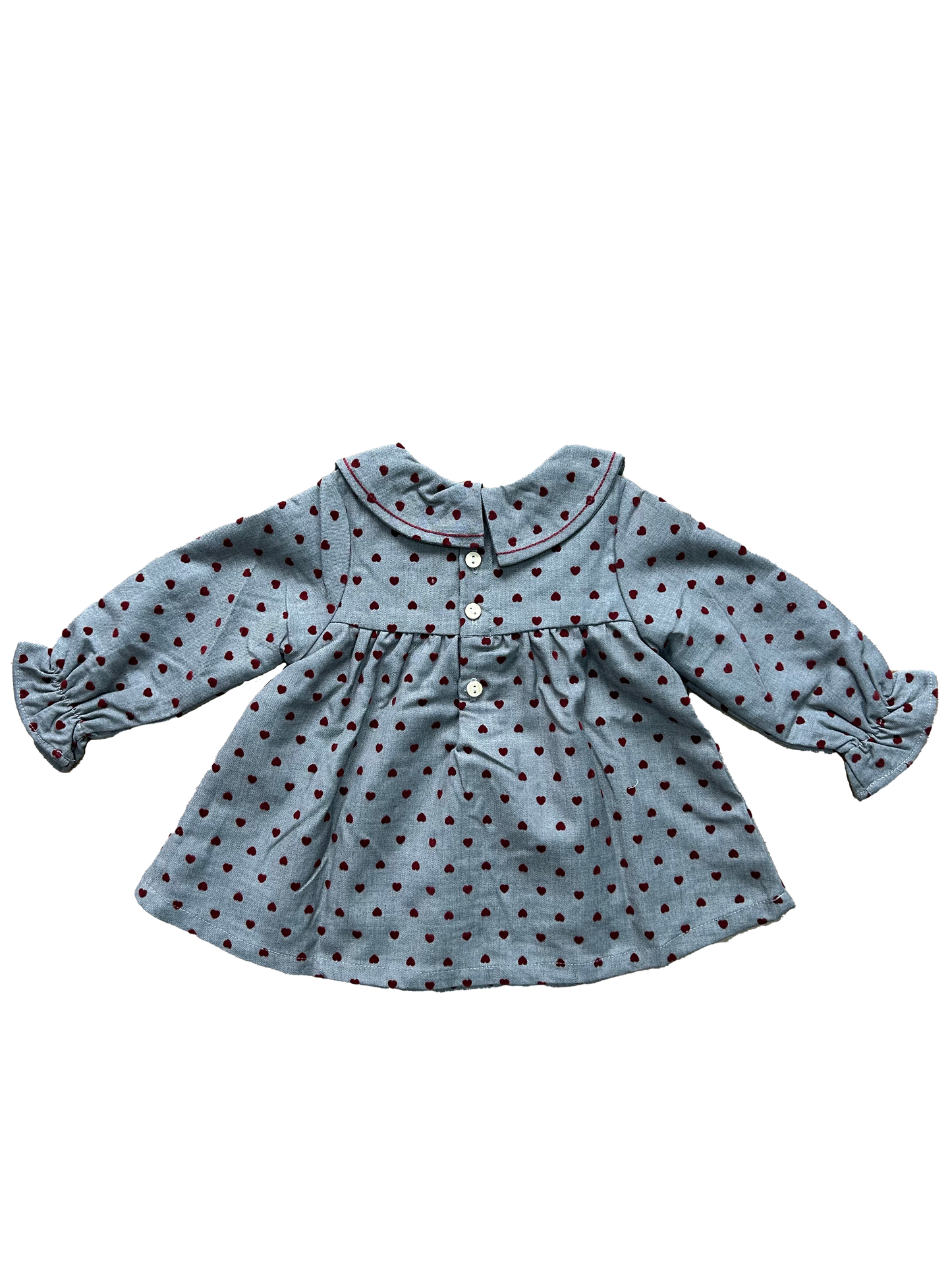 abito dadati con colletto natalizio