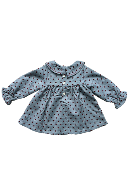 abito dadati con colletto natalizio