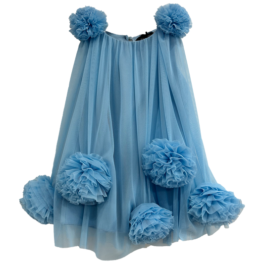 Abito tulle con peonie