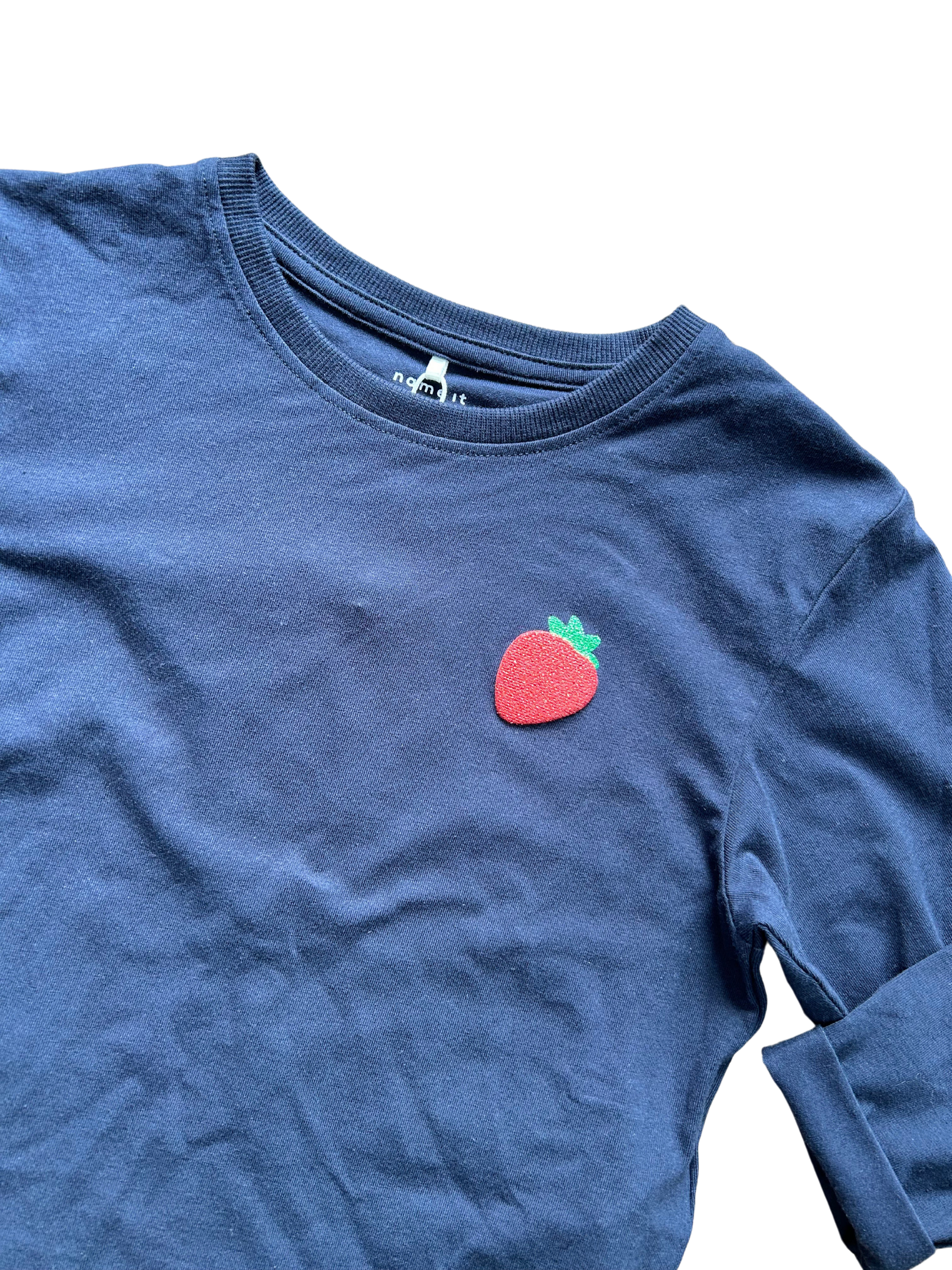 shirt nameit blu manica lunga per bambina