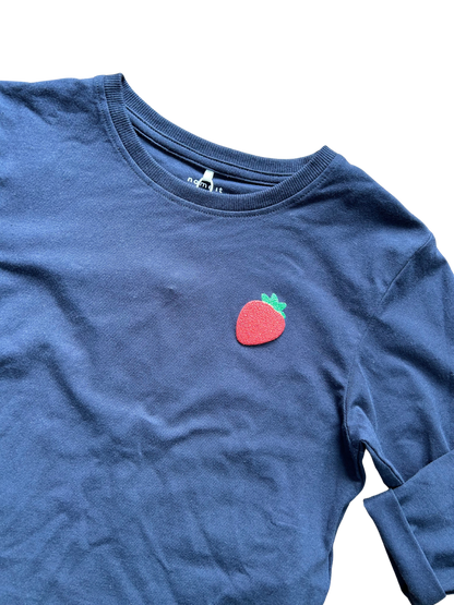 shirt nameit blu manica lunga per bambina