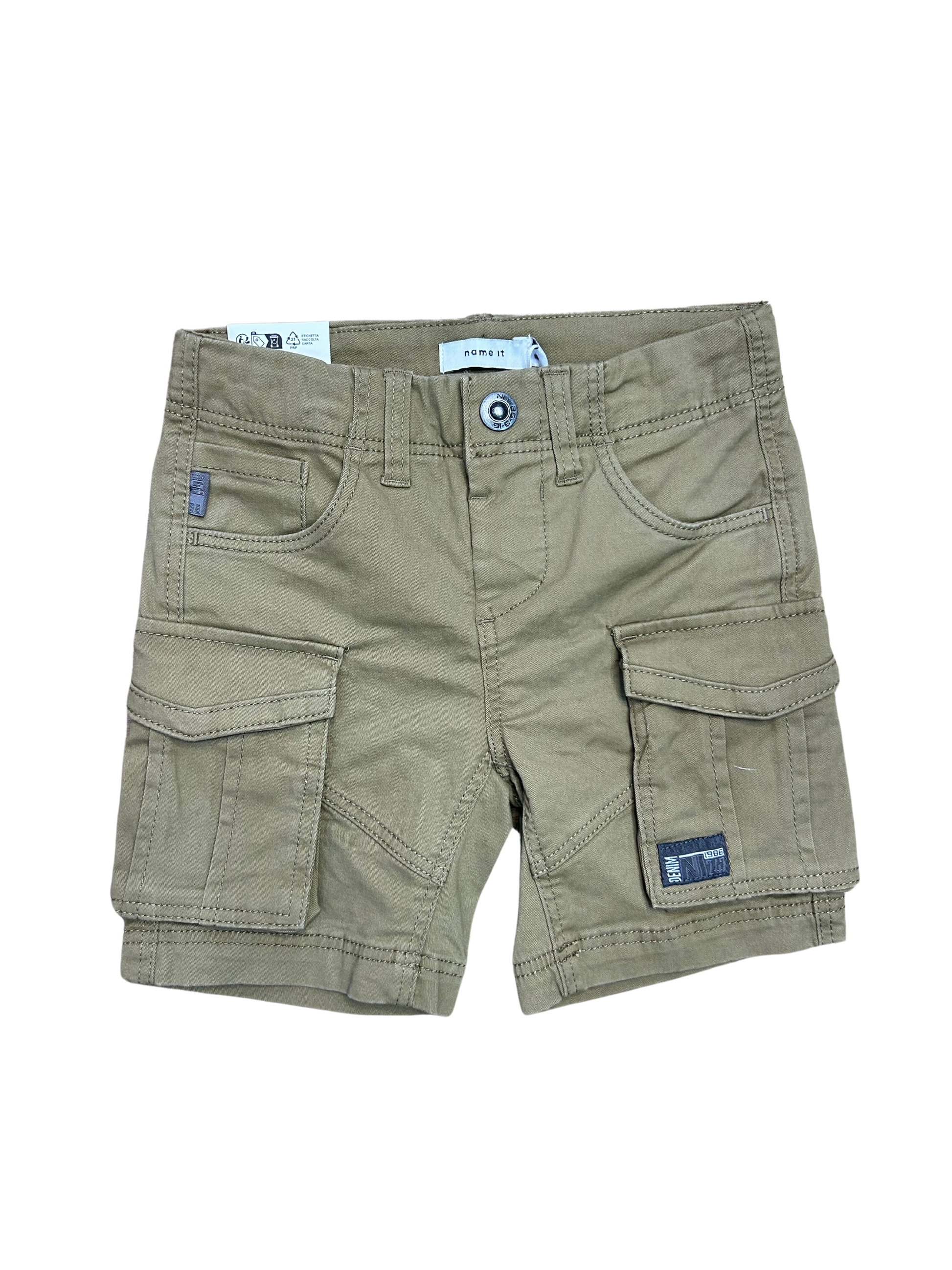bermuda nameit cargo khaki per bambino e ragazzo