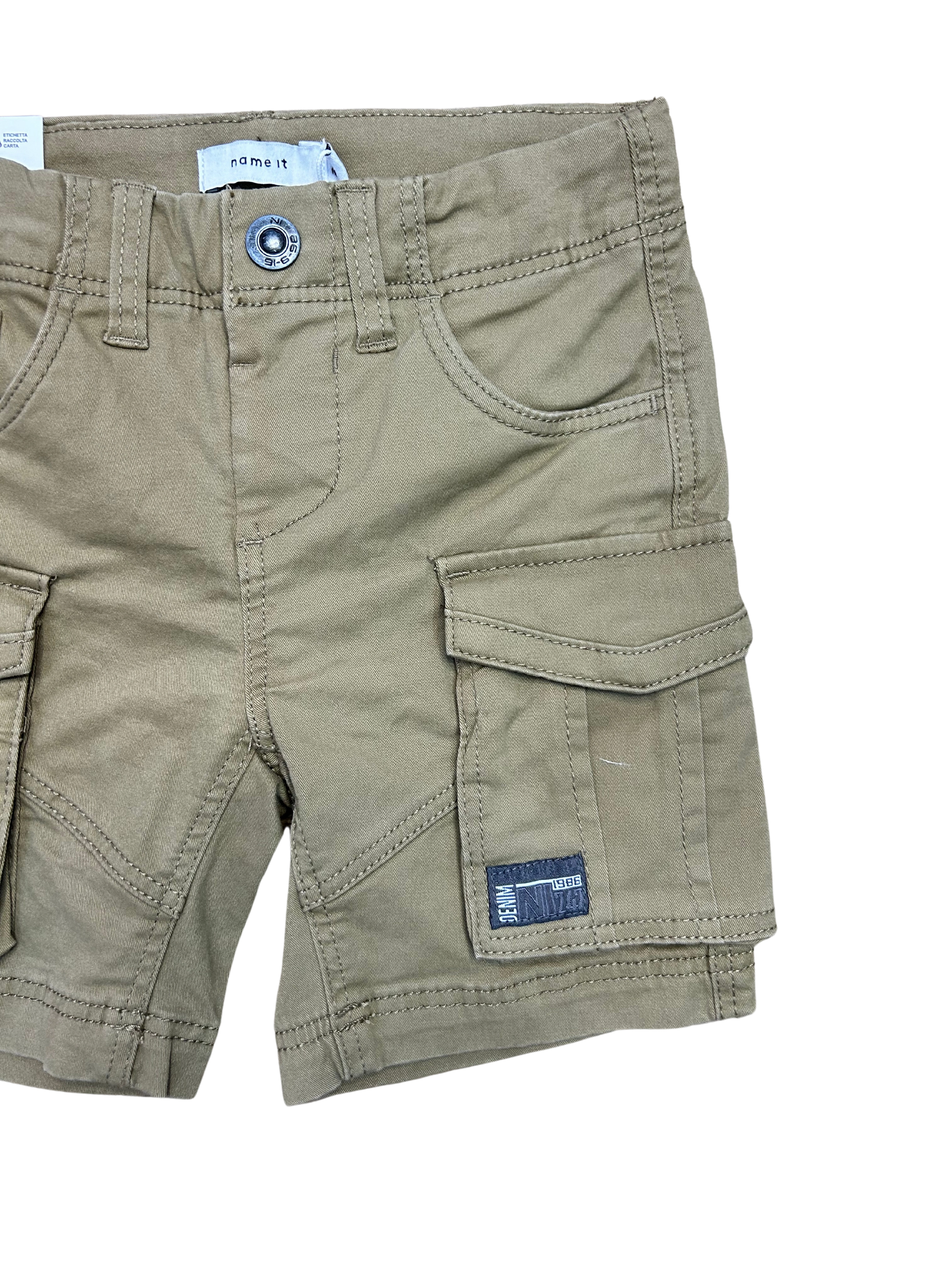 bermuda in cotone con tasche laterali per bambino e ragazzo