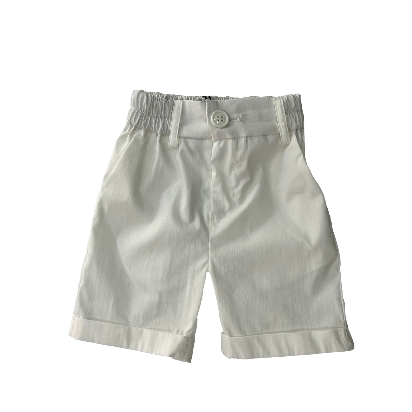 Bermuda bianco tasca a filo
