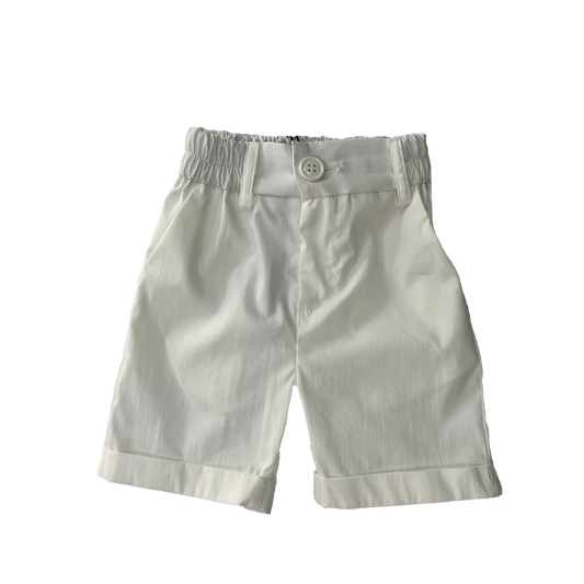 Bermuda bianco tasca a filo
