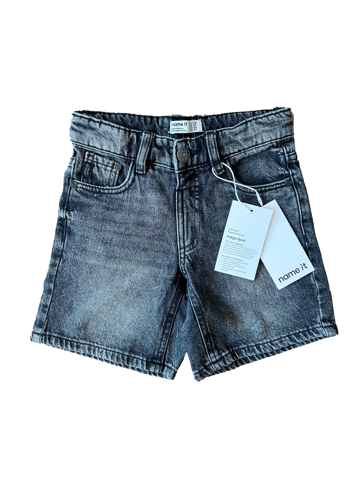 Bermuda jeans grigio scuro