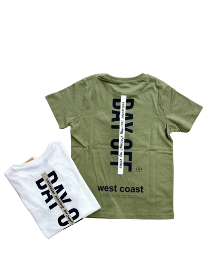 T-shirt con stampa Day Off